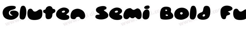 Gluten Semi Bold Fun字体转换